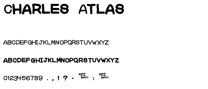 Charles Atlas font